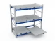 Стеллаж с выкатными платформами S-HEAVY 500 (3 яруса хранения)