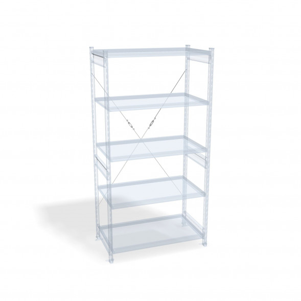 Стеллаж СТ-031 цинк 1855х1000х400 4 полки до 300 кг