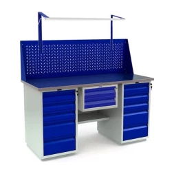 Верстак с перфопанелью в сарай WT160.WD5/WD5.111