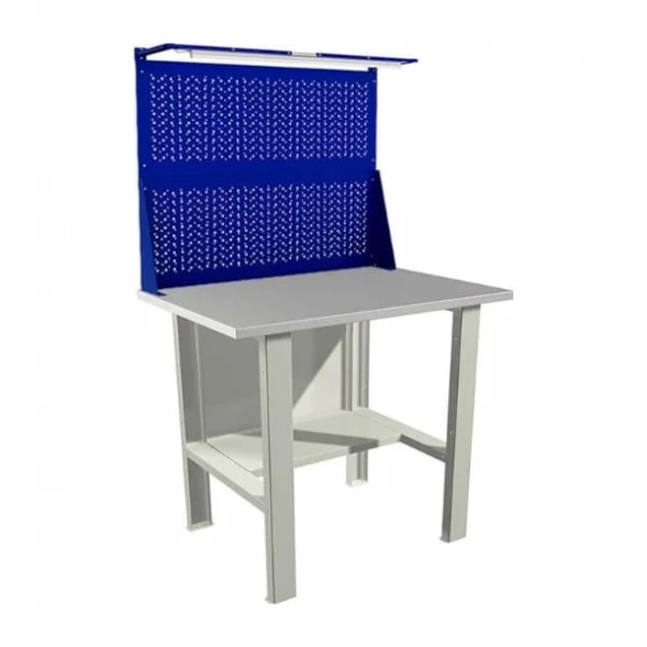 Верстак мини с двумя экранами и освещением WT100.F1/F1.021