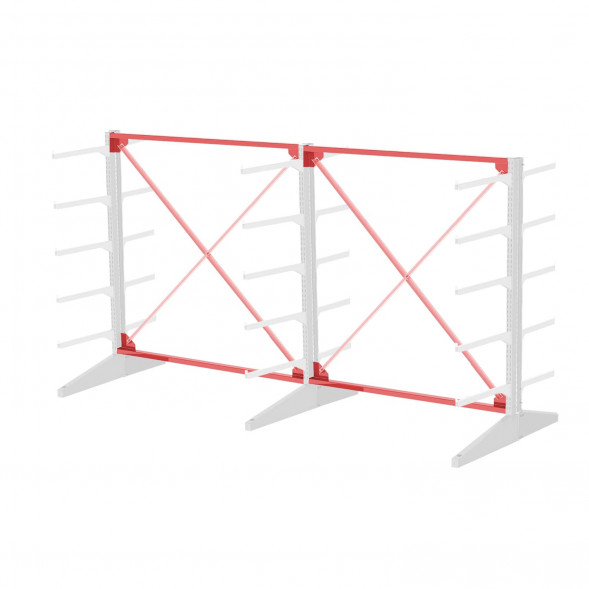 Стеллаж консольный двухсторонний Sortex 1920х3221х1280 5 ярусов