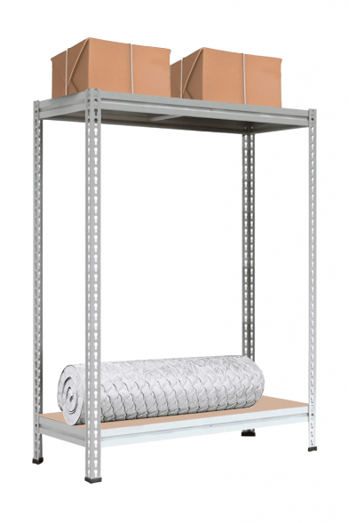 Стеллаж МС-Т 2000х1856х784 мм 2 яруса (настил фанера)