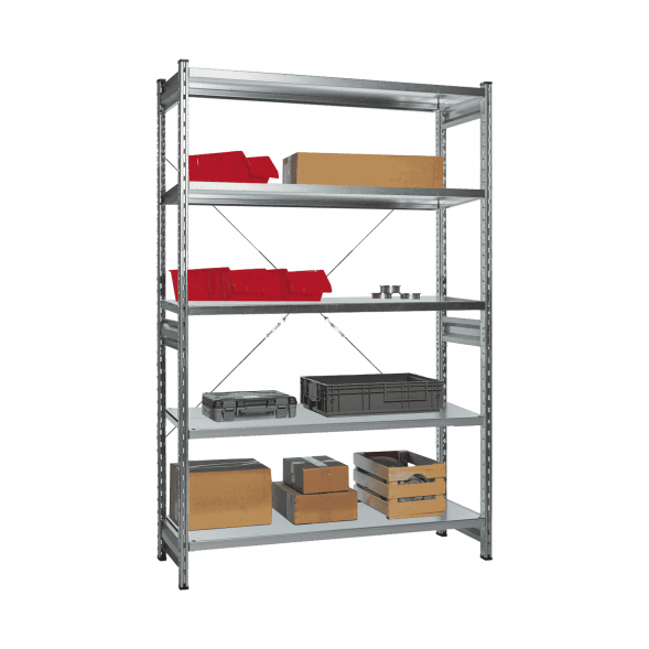 Стеллаж СТ-031 цинк 2067х1300х600 5 полок до 200 кг