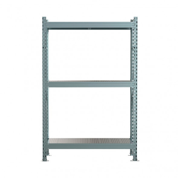 Стеллаж SGR-V 2500х2100х1000 3 яруса (рамы, балки, настил - цинк) ОС