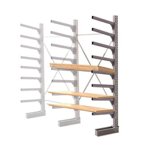 Стеллаж консольный односторонний КЛр 2500х1634х955 (800) 7 ярусов ДС