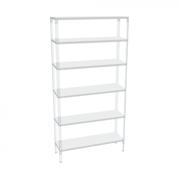 Стеллаж СТ-012 2200х1000х300 с 6 цинк полками до 140 кг