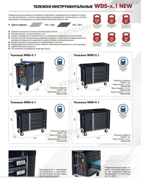 Тележка WDS-5.0 new