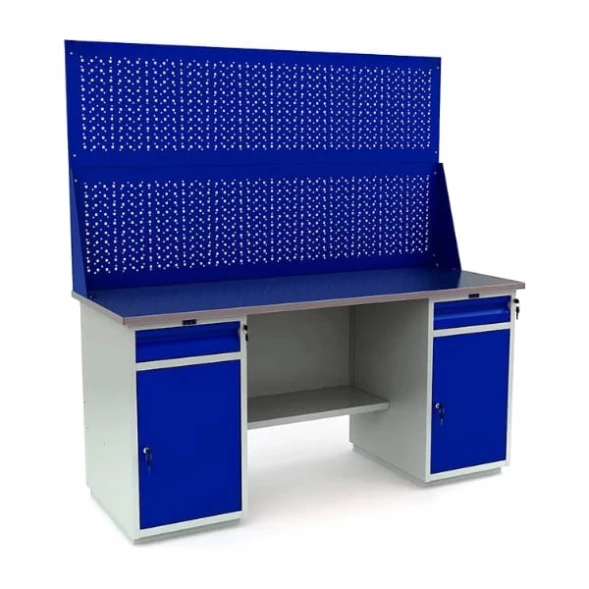 Верстак металлический для СТО большой WT180.WD2/WD2.020