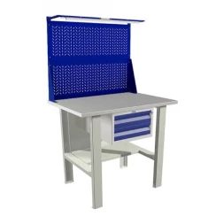 Верстак с освещением и подвесным ящиком WT100.F1/F1.121