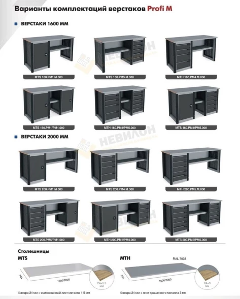 Верстак  PROFI M MTS 200.PM1.PM1.020