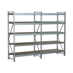 Стеллаж SGR-V 2500х1800х1000 5 ярусов (рамы, балки, настил - цинк) ОС