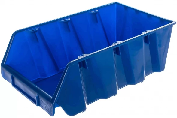 Ящик пластиковый Практик 400x230x150 синий