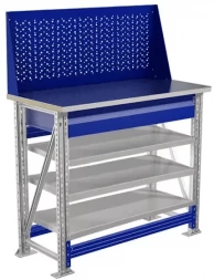 Верстак мини с перфопанелью рабочий MT100.MF1/MF1.113