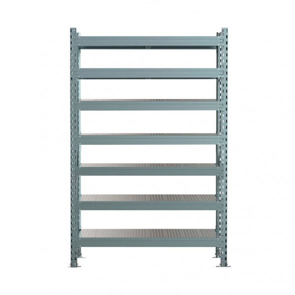 Стеллаж SGR-V 2500х1500х1000 7 ярусов (рамы, балки, настил - цинк) ОС