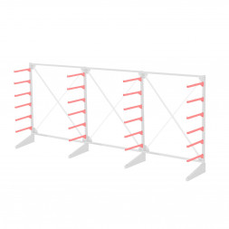 Стеллаж консольный односторонний Sortex 1920х4808х720 6 ярусов