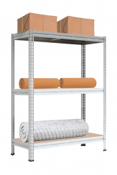 Стеллаж МС-Т 2500х1551х784 мм 3 яруса настил фанера