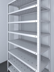 Стеллаж ТС Лайт 1800х700х600 с 8 перфорированными полками
