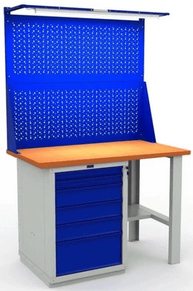 Верстак для балкона с освещением W120.WS6/F2.021