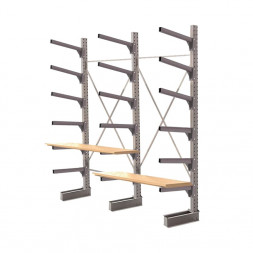 Стеллаж консольный односторонний КЛр 2500х3201х755 (600) 6 ярусов