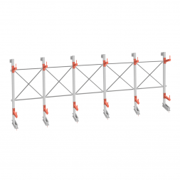 Стеллаж консольный СТ-062 2450х7660х830 2 яруса +О односторонний