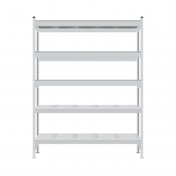 Стеллаж СТ-023 1800х2100х600 с 5 ярусами (рамы и настил - окрас)