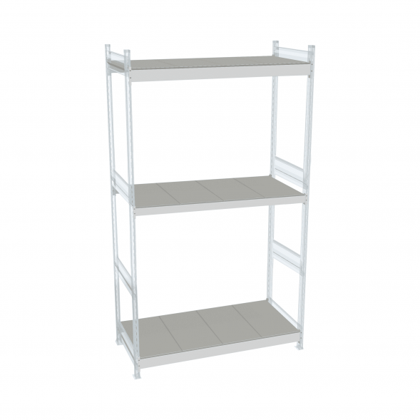 Стеллаж СТ-023 2500х2100х600 с 3 ярусами (рамы и настил - окрас)