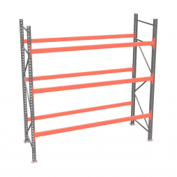 Стеллаж палетный ДиКом СП 2500х3300х1000 с 3 ярусами до 1300 кг / до 400 кг на паллет П-90