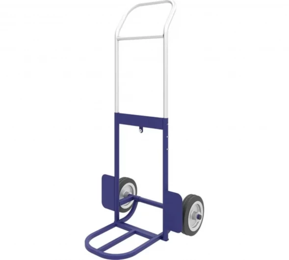 Тележка грузовая с дополнительной полкой и выдвижной ручкой КГ 100 П колеса пневмо d 200мм. г/п 100 кг