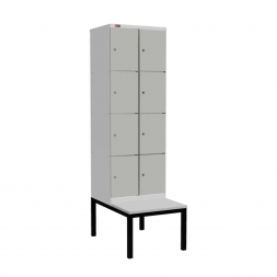 Шкаф Диком УНО-324 (RAL 7038 + RAL 7038) на подставке-скамейке