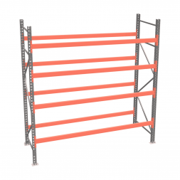 Стеллаж палетный ДиКом СП 2500х1800х1000 с 4 ярусами до 4000 кг / до 2000 кг на паллет П-90