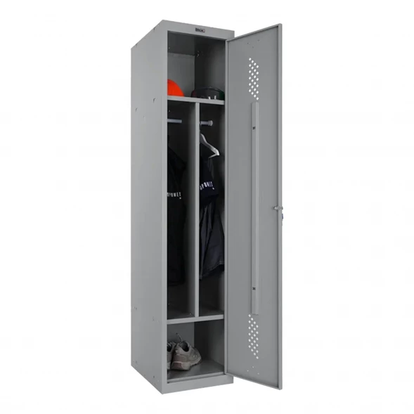Шкаф металлический односекционный сигнальный серый