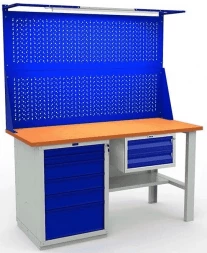 Верстак с перфопанелью для сверлильного станка W160.WS6/F2.121