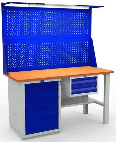 Верстак с перфопанелью для сверлильного станка W160.WS6/F2.121