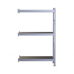 Стеллаж SGR-V 2000х1200х600 3 яруса (рамы, балки, настил - цинк) ДС