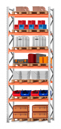 Стеллаж паллетный 6000х2200х1100 6 ярусов Р100.1.5Б120.1.5