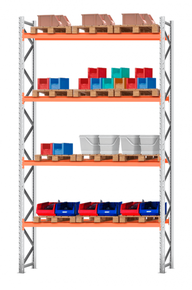 Стеллаж паллетный 5000х2700х1100 4 яруса (Р100.1.5Б150.2)