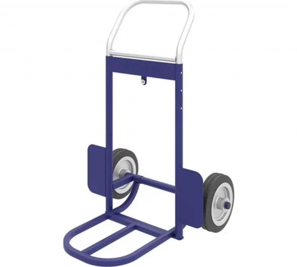 Тележка грузовая с дополнительной полкой и выдвижной ручкой КГ 70 П колёса литые d 160мм. г/п 70 кг