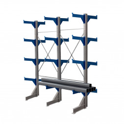 Стеллаж консольный двухсторонний КТр 4000х3360х2200 (1000) 4 яруса