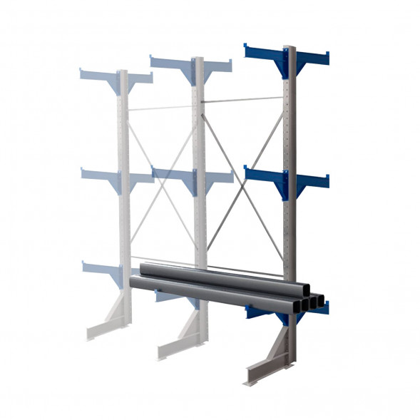 Стеллаж консольный двухсторонний КТр 4000х1740х1800 (800) 3 яруса ДС