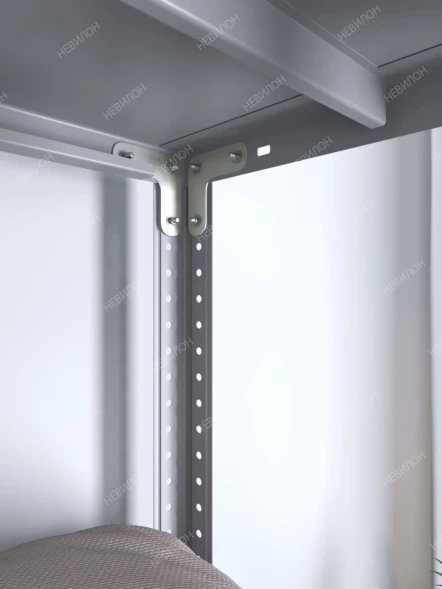 Стеллаж угловой МС 1800х1300х1300/400 мм 5 ярусов