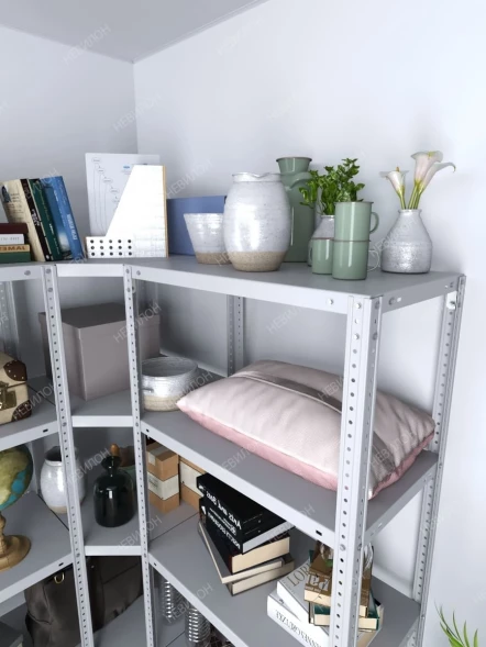 Стеллаж угловой МС 1800х1300х1300/400 мм 5 ярусов