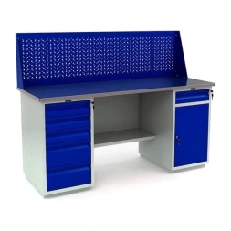 Верстак с экраном в сарай модульный WT180.WD5/WD2.010