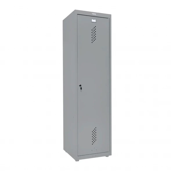 Шкаф металлический хозяйственный сигнальный серый