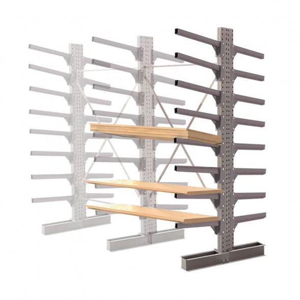 Стеллаж консольный двухсторонний КЛр 2500х1634х1300 (600) 8 ярусов ДС