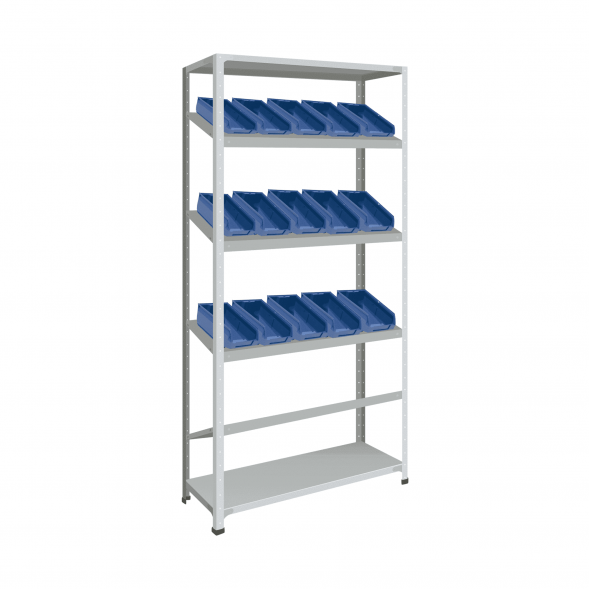 Стеллаж СТ-012 2200х1000х500 с 4 наклонными полками