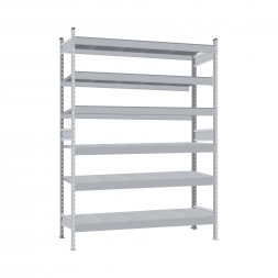 Стеллаж СТ-023 2000х1200х800 с 6 ярусами (рамы и настил - цинк)