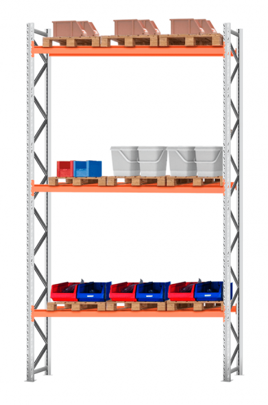 Стеллаж паллетный 6000х2700х1100 3 яруса (Р100.1.5Б120.2)