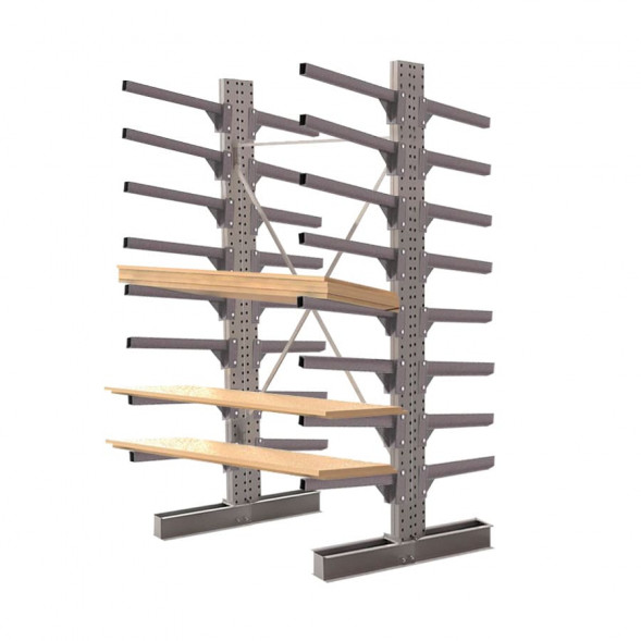 Стеллаж консольный двухсторонний КЛр 2500х1634х1700 (800) 8 ярусов