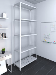 Стеллаж ТС Лайт 3000х1000х300 с 5 перфорированными полками