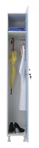 Шкаф для раздевалок WL 11-30 голубой/белый